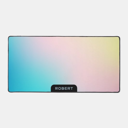 Zachte kleuren gradiënt iriserende achtergrond bureaumat (Voorkant)