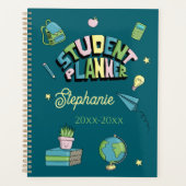 Zachte Kleuren Handgetekende Student Planner (Voorkant)