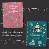 Zachte Kleuren Handgetekende Student Planner