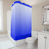Zachte kleuren - koninklijk blauw + uw ideeën douchegordijn (In situ)