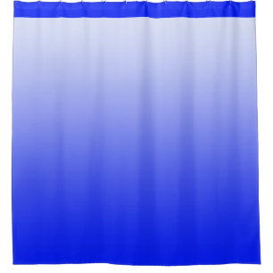 Zachte kleuren - koninklijk blauw + uw ideeën douchegordijn