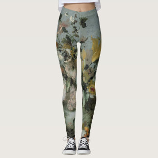 zachte kleuren met bloemontwerp leggings