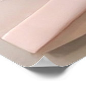 Zachte kleuren modern abstract voor vertoningshuiz poster (Hoek)