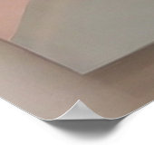 Zachte kleuren modern abstract voor vertoningshuiz poster (Hoek)