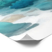 Zachte kleuren onderwater koraalrif 5:4 poster (Hoek)