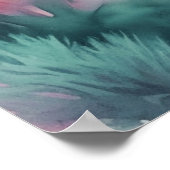 Zachte kleuren onderwater koraalrif 5:4 poster (Hoek)