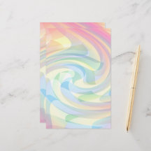 Zachte kleuren Pastel Geel Roze Blauw Abstract