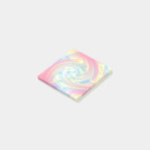 Zachte kleuren Pastel Geel Roze Blauw Abstract Post-it® Notes (Schuin)