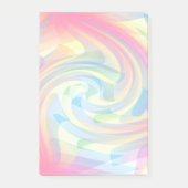 Zachte kleuren Pastel Geel Roze Blauw Abstract Post-it® Notes (Voorkant)