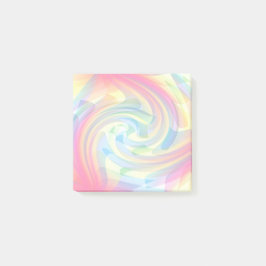 Zachte Kleuren Pastel Werveling Geel Roze Blauw Ab Post-it® Notes