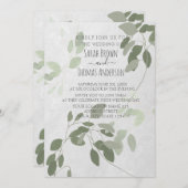 Zachte kleuren - Sage Mint Green INVITATION Kaart (Voorkant / Achterkant)