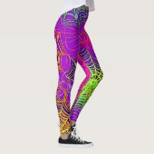 Zachte kleuren: Spiderweb Art Leggings (Rechts)