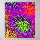 Zachte kleuren: Spiderweb Art Poster (Voorkant)