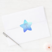 Zachte kleuren-Star-Sticker Ster Sticker (Envelop)