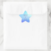 Zachte kleuren-Star-Sticker Ster Sticker (Tas)