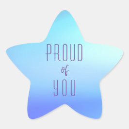 Zachte kleuren-Star-Sticker Ster Sticker