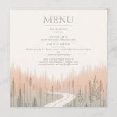 Zachte kleuren trail menu (Voorkant)