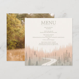 Zachte kleuren trail menu