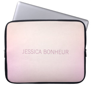 Zachte kleuren vervagen Ombre Laptop Sleeve