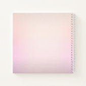 Zachte kleuren vervagen Ombre Notitieboek (Achterkant)