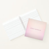 Zachte kleuren vervagen Ombre Notitieboek (Binnen)