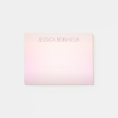 Zachte kleuren vervagen Ombre Post-it® Notes (Voorkant)