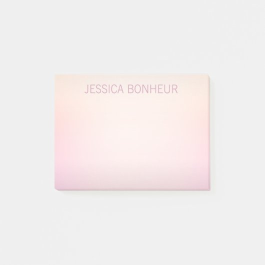 Zachte kleuren vervagen Ombre Post-it® Notes (Voorkant)