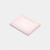 Zachte kleuren vervagen Ombre Post-it® Notes (Schuin)