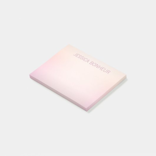 Zachte kleuren vervagen Ombre Post-it® Notes (Schuin)
