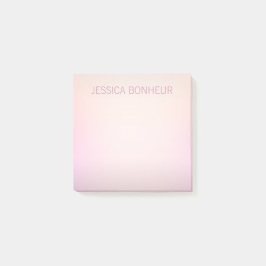 Zachte kleuren vervagen Ombre Post-it® Notes (Voorkant)