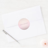 Zachte kleuren vervagen Ombre Ronde Sticker (Envelop)