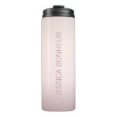 Zachte kleuren vervagen Ombre Thermosbeker (Voorkant)