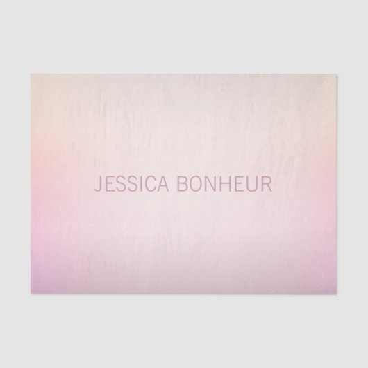 Zachte kleuren vervagen Ombre Tissuepapier (Voorkant)