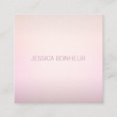 Zachte kleuren vervagen Ombre Vierkante Visitekaartje (Voorkant)