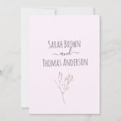 Zachte kleuren Wilde bloem Verbrandend Sinaasappel Kaart (Achterkant)