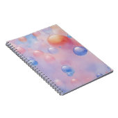 Zachte kleurenballonnen notitieboek (Rechterzijde)