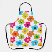 Zachte kleurige bloem Honden Moeder Leuke Foto Col Schort (Voorkant)
