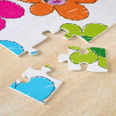 Zachte kleurrijke bloem Honden Moeder Leuke Foto C Legpuzzel (Zijkant)