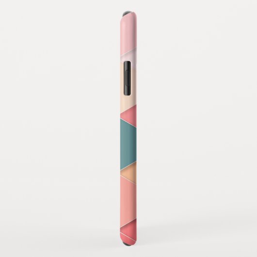 Zachte kleurrijke driehoeken op maat Case-Mate iPhone case (Achterkant/rechts)