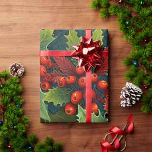 Zachte Kleurrijke Feestelijke Kerst vakantie verpa Cadeaupapier