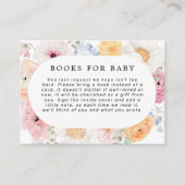 Zachte kleurrijke pastel bloemige Lijst boeken voo Informatiekaartje (Voorkant)