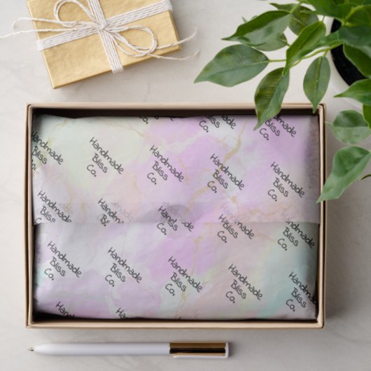 Zachte Kleurrijke Roze Marmer Tissuepapier (Geschenk)