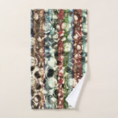 Zachte kleurtextuur met toon van wat korrelig glas bad handdoek (Handdoek)