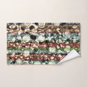 Zachte kleurtextuur met toon van wat korrelig glas bad handdoek (Handdoek)