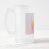 Zachte kleurverloop werveling matglas bierpul (Links)