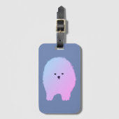 Zachte Knuffel Hond Kaart Sleuf Bagagelabel (Voorkant (verticaal))