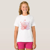 Zachte Knuffelparen T-shirt (Voorkant volledig)