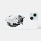 Zachte knusse silhouet iPhone 15 case (Achterkant horizontaal)