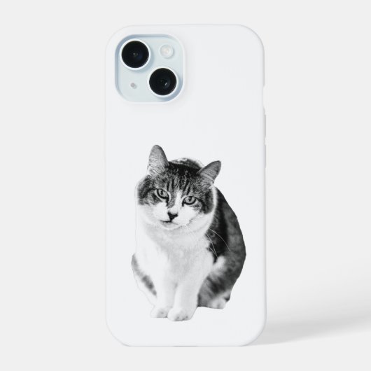 Zachte knusse silhouet iPhone 15 case (Achterkant)