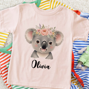 Zachte Koala met Kroon van Kleurrijke Bloemen